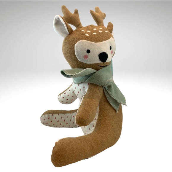 NEW Deer Stuffed Animal Weighted Doorstop Holiday Fawn Lifetime Brands Elements - Picture 2 of 8